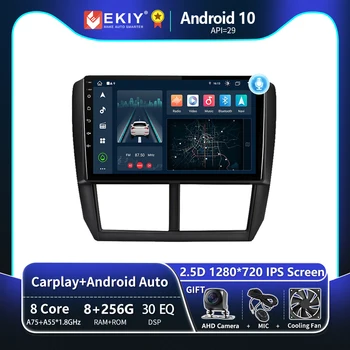 EKIY T8 Для Subaru Forester 3 SH 2007-2013 Для Subaru Impreza GH GE Автомобильный Мультимедийный Радиоприемник Navi GPS CarPlay Android 10 Auto DVD